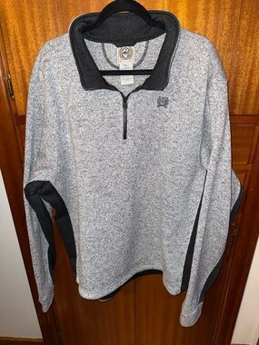 Cinch Gray and Black Quarter-Zip Pullover